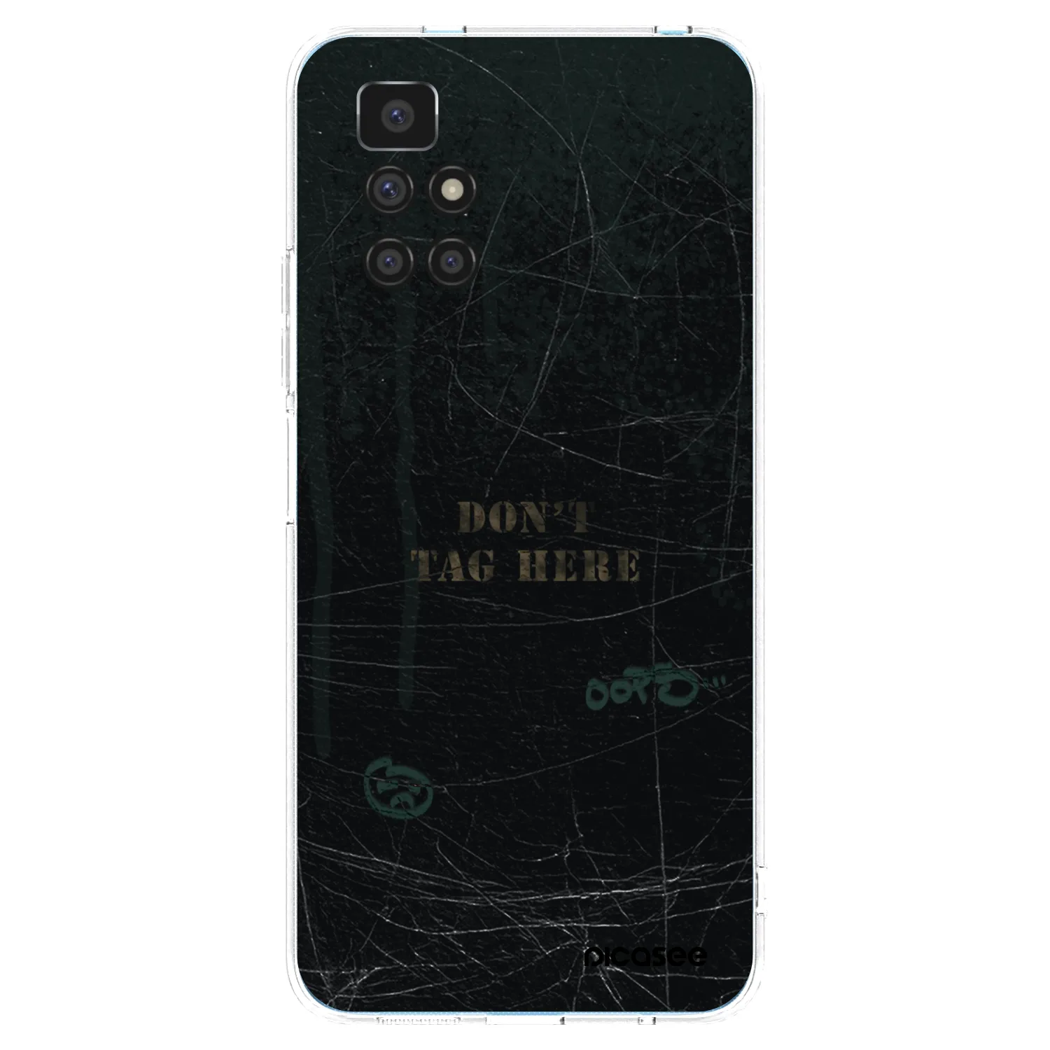 Picasee silikonska prozirna maskica za Xiaomi Redmi 10 (2022) - DON´T TAG