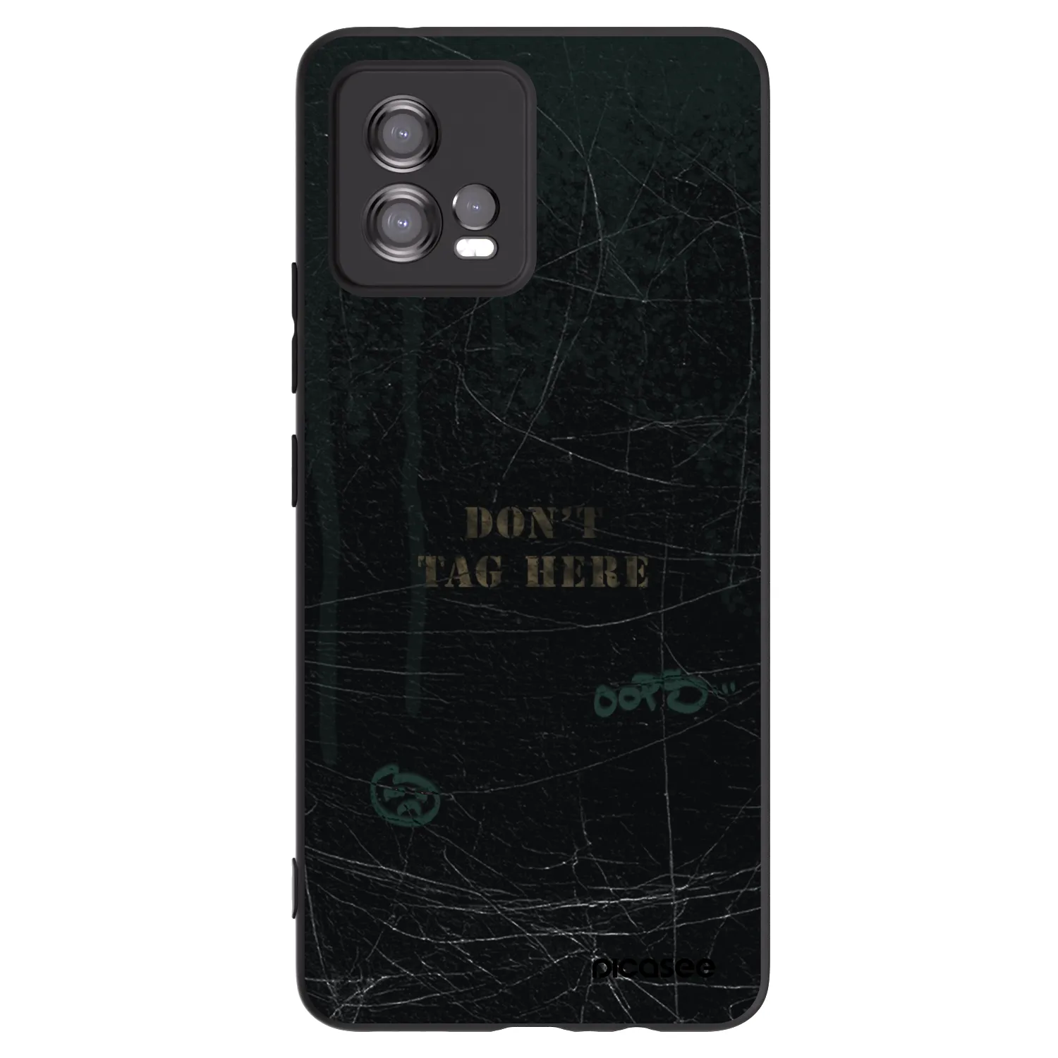 Picasee crna silikonska maskica za Motorola Moto G72 - DON´T TAG