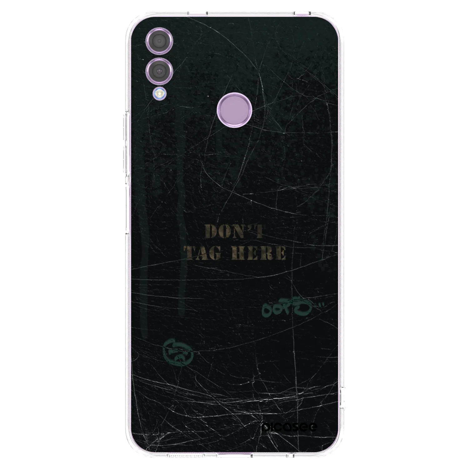 Picasee silikonska prozirna maskica za Honor 8X - DON´T TAG