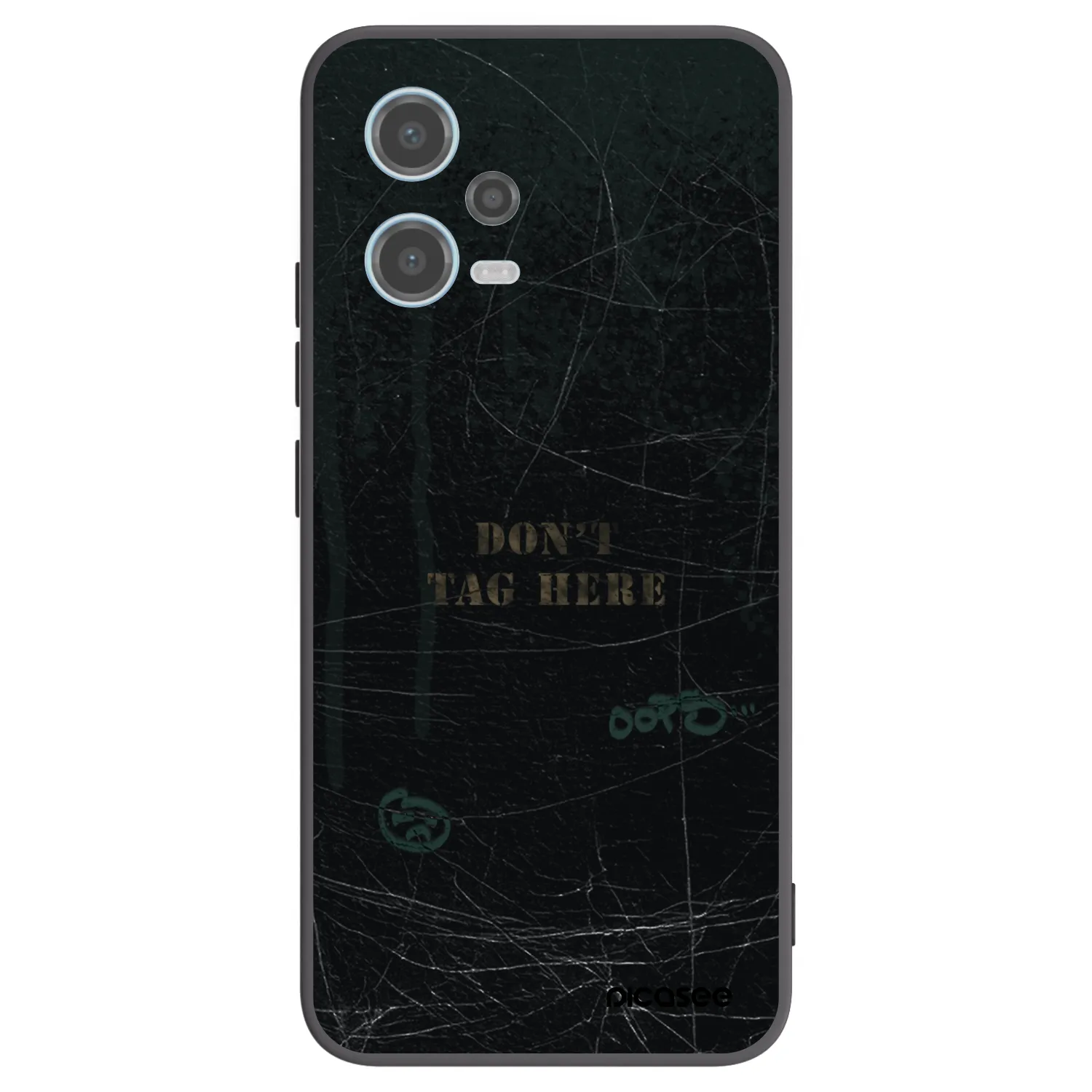 Picasee crna silikonska maskica za Xiaomi Redmi Note 12 5G - DON´T TAG