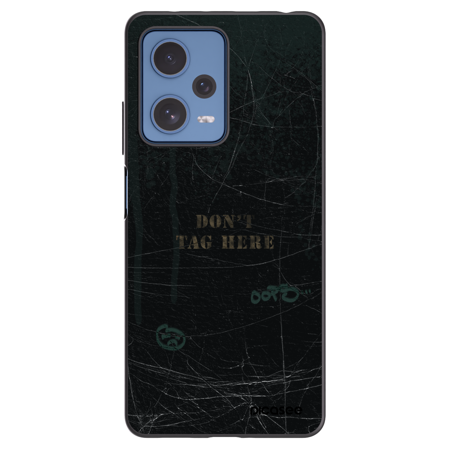 Picasee crna silikonska maskica za Xiaomi Redmi Note 12 Pro 5G - DON´T TAG