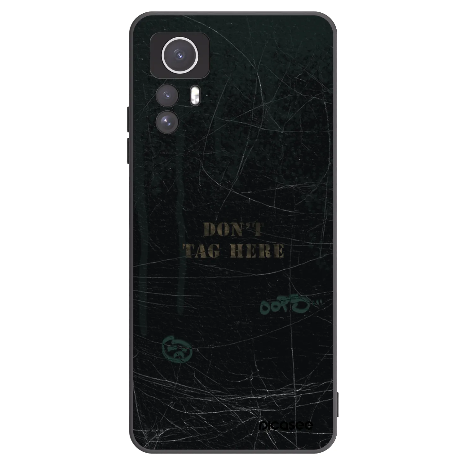Picasee crna silikonska maskica za Xiaomi Redmi Note 12S - DON´T TAG