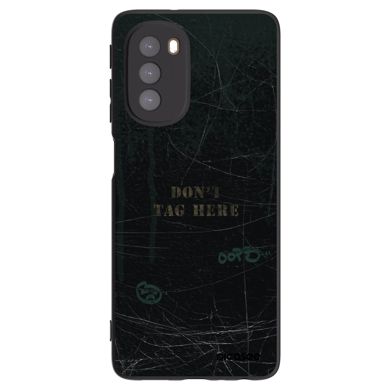 Picasee crna silikonska maskica za Motorola Moto G51 - DON´T TAG