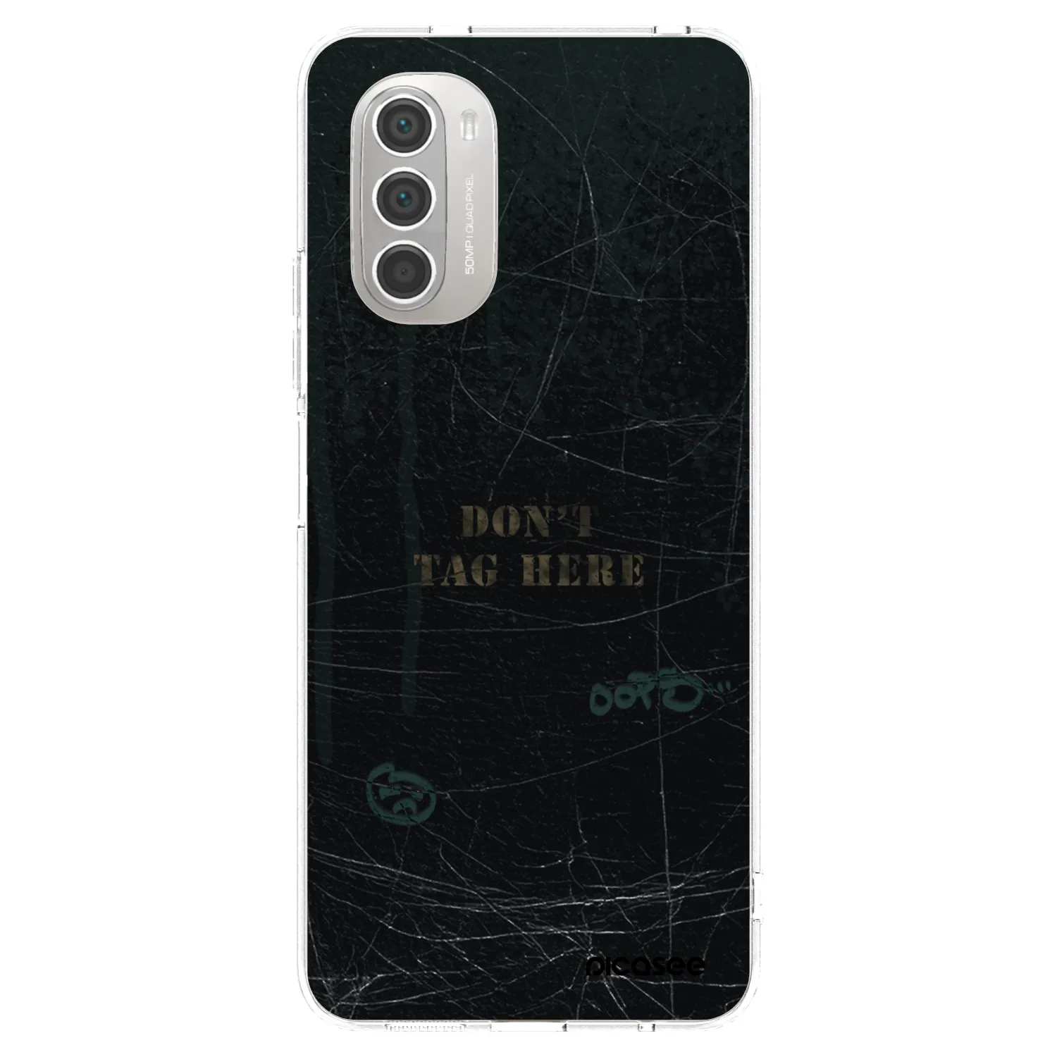 Picasee silikonska prozirna maskica za Motorola Moto G51 - DON´T TAG
