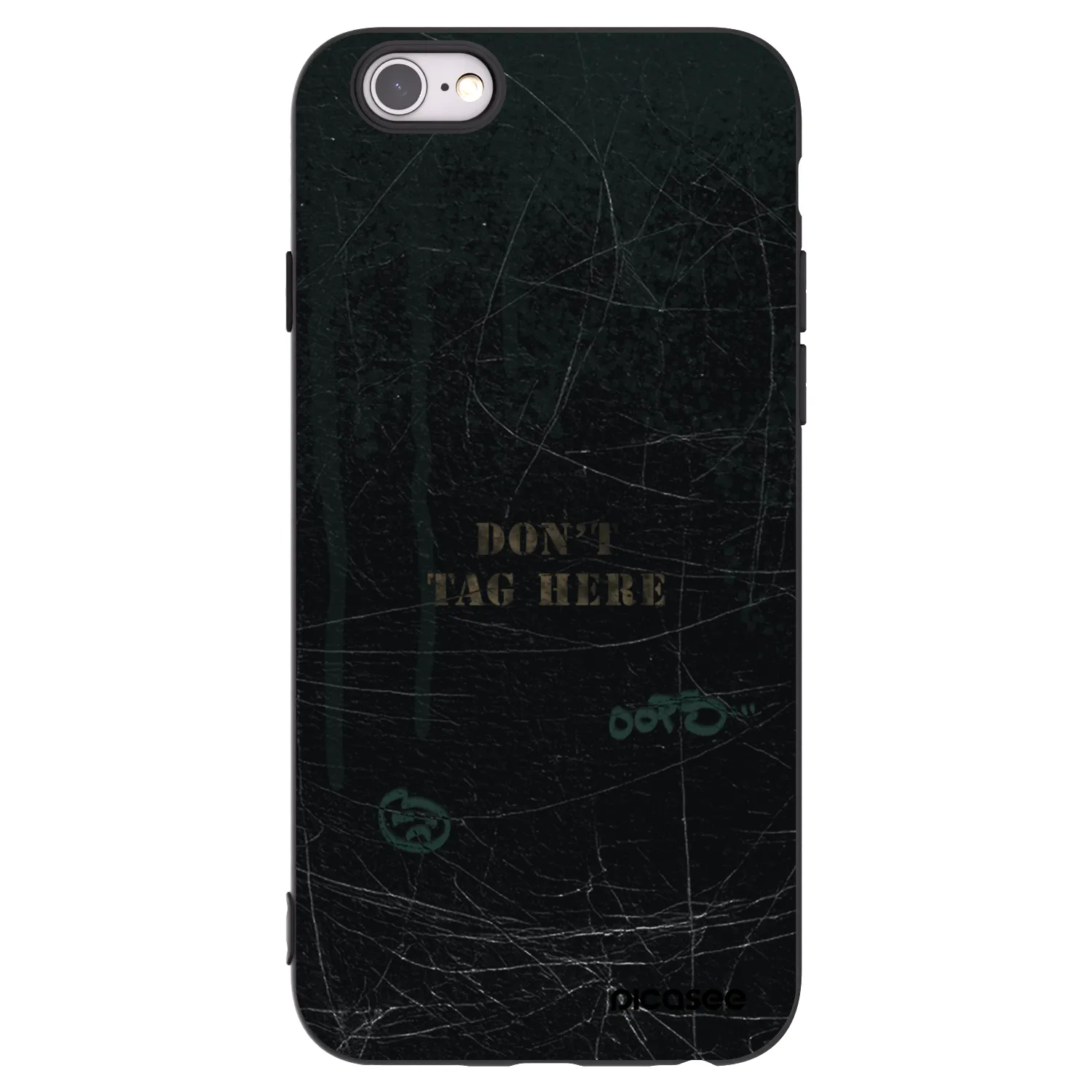 Picasee crna silikonska maskica za Apple iPhone 6/6S - DON´T TAG