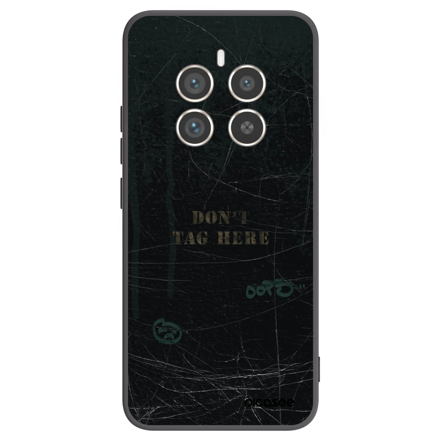 Picasee crna silikonska maskica za Realme 12 Pro 5G - DON´T TAG
