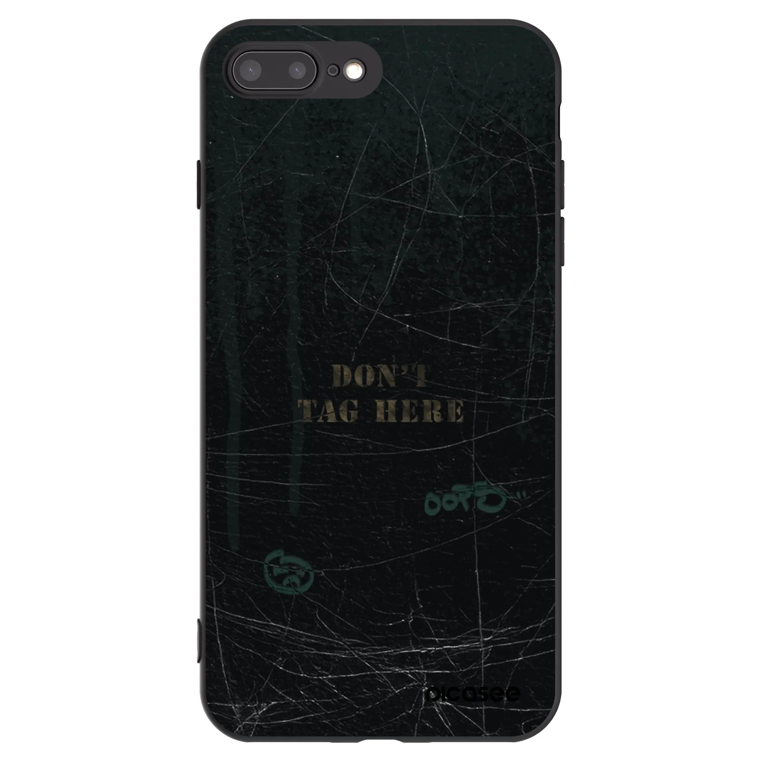Picasee crna silikonska maskica za Apple iPhone 8 Plus - DON´T TAG