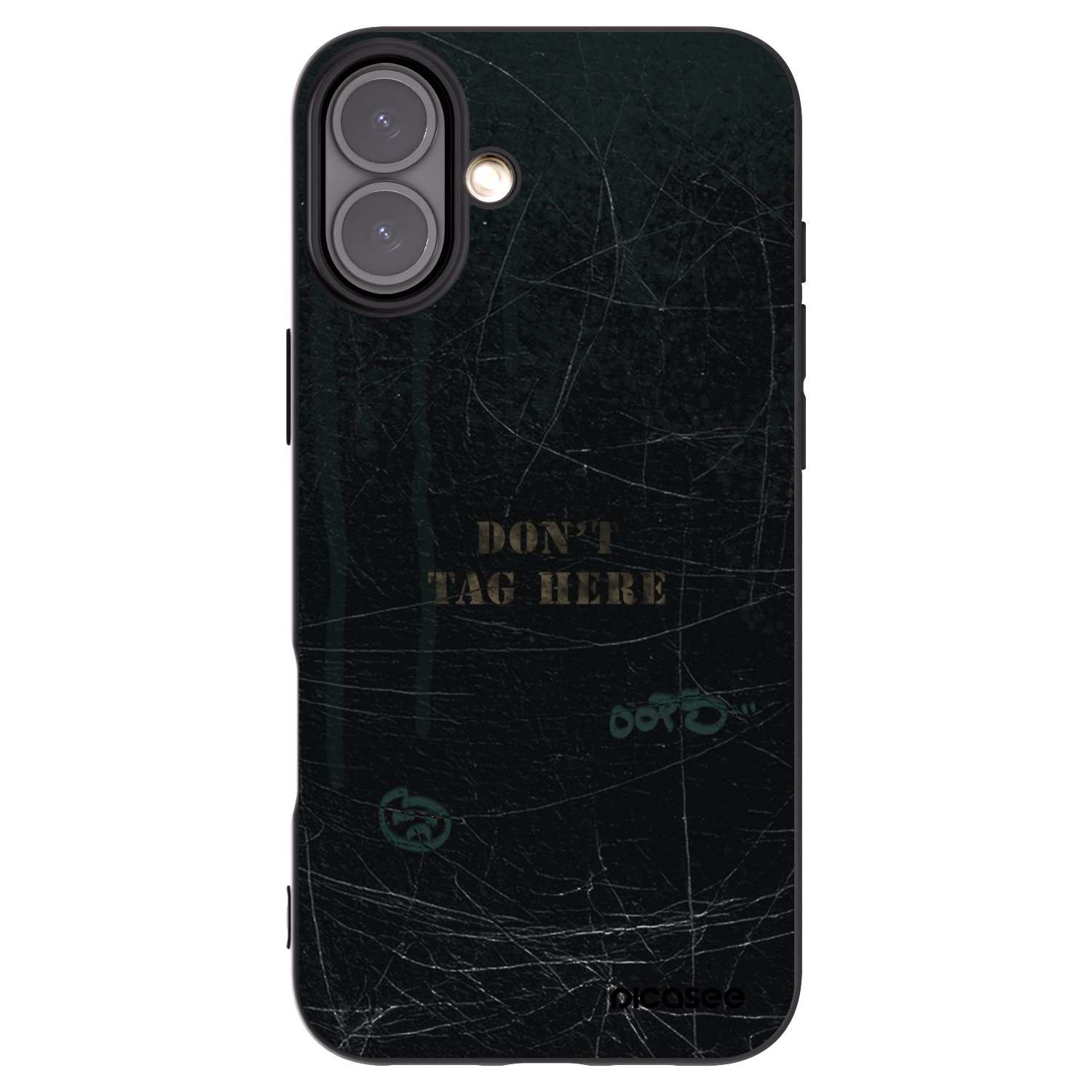 Picasee crna silikonska maskica za Apple iPhone 16 Plus - DON´T TAG