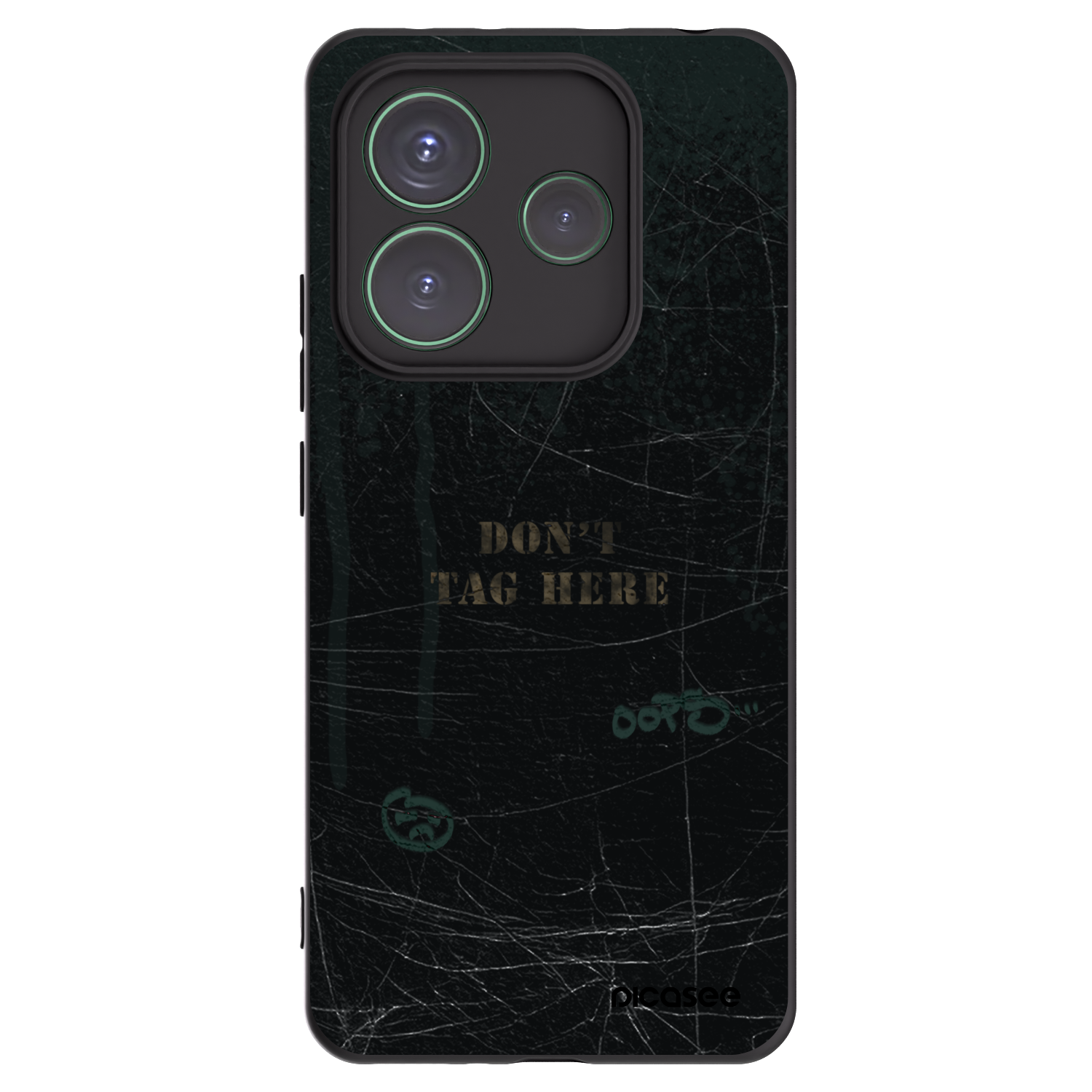 Picasee crna silikonska maskica za Xiaomi Redmi Note 14 5G - DON´T TAG