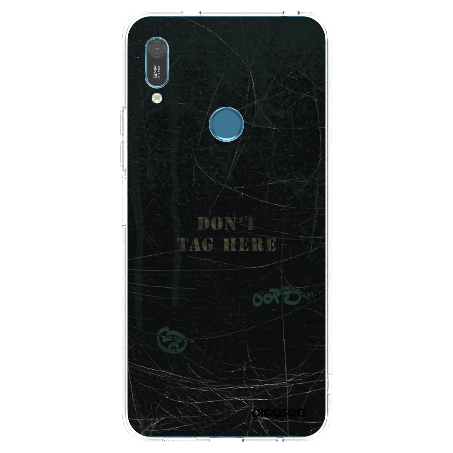 Picasee silikonska prozirna maskica za Huawei Y6 2019 - DON´T TAG