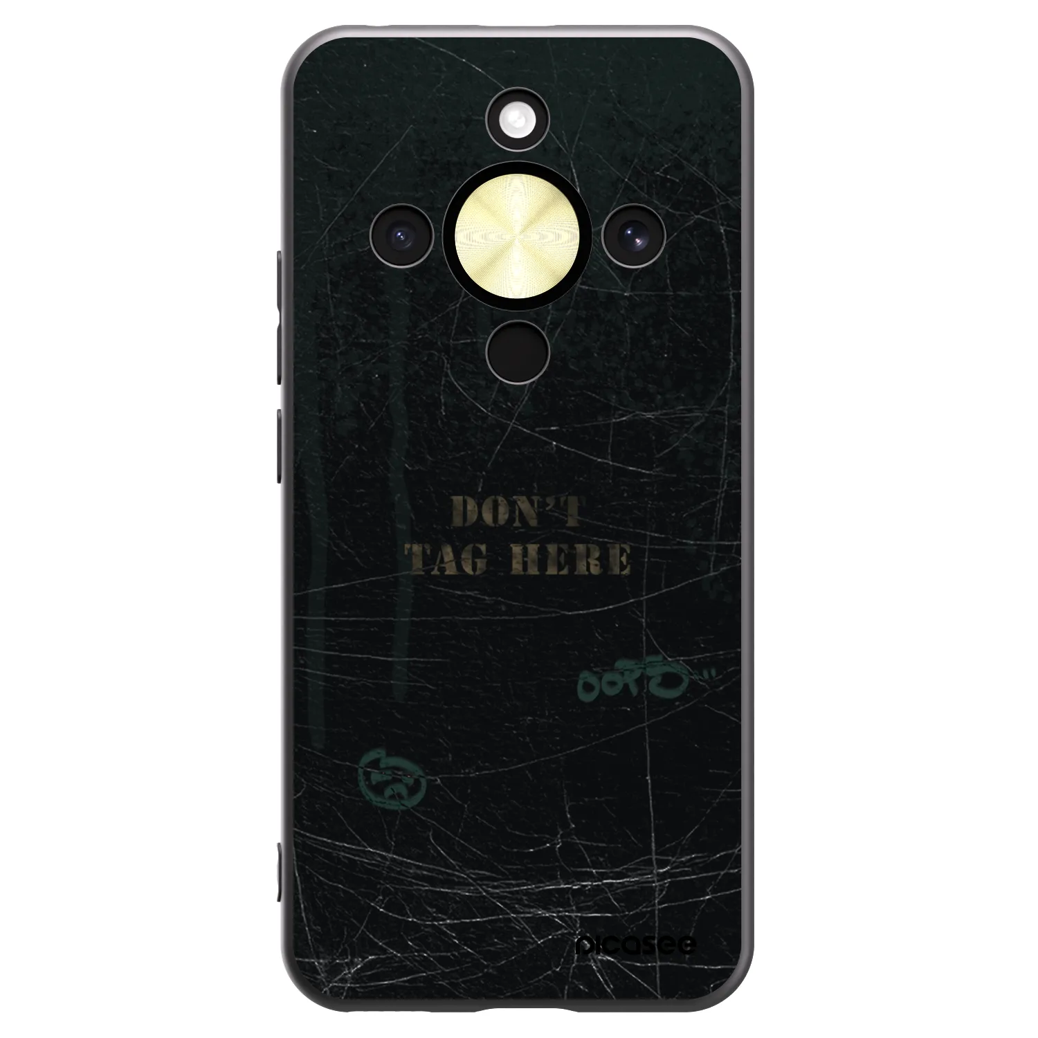 Picasee crna silikonska maskica za Honor Magic8 Lite 5G - DON´T TAG