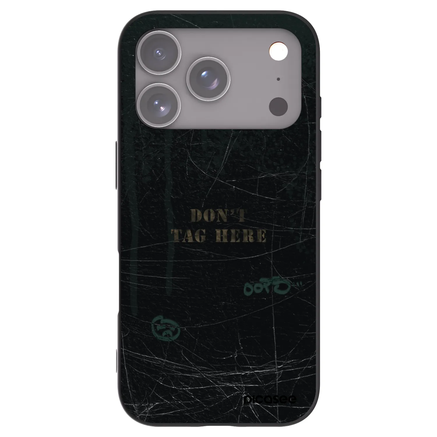 Picasee crna silikonska maskica za Apple iPhone 18 Pro - DON´T TAG