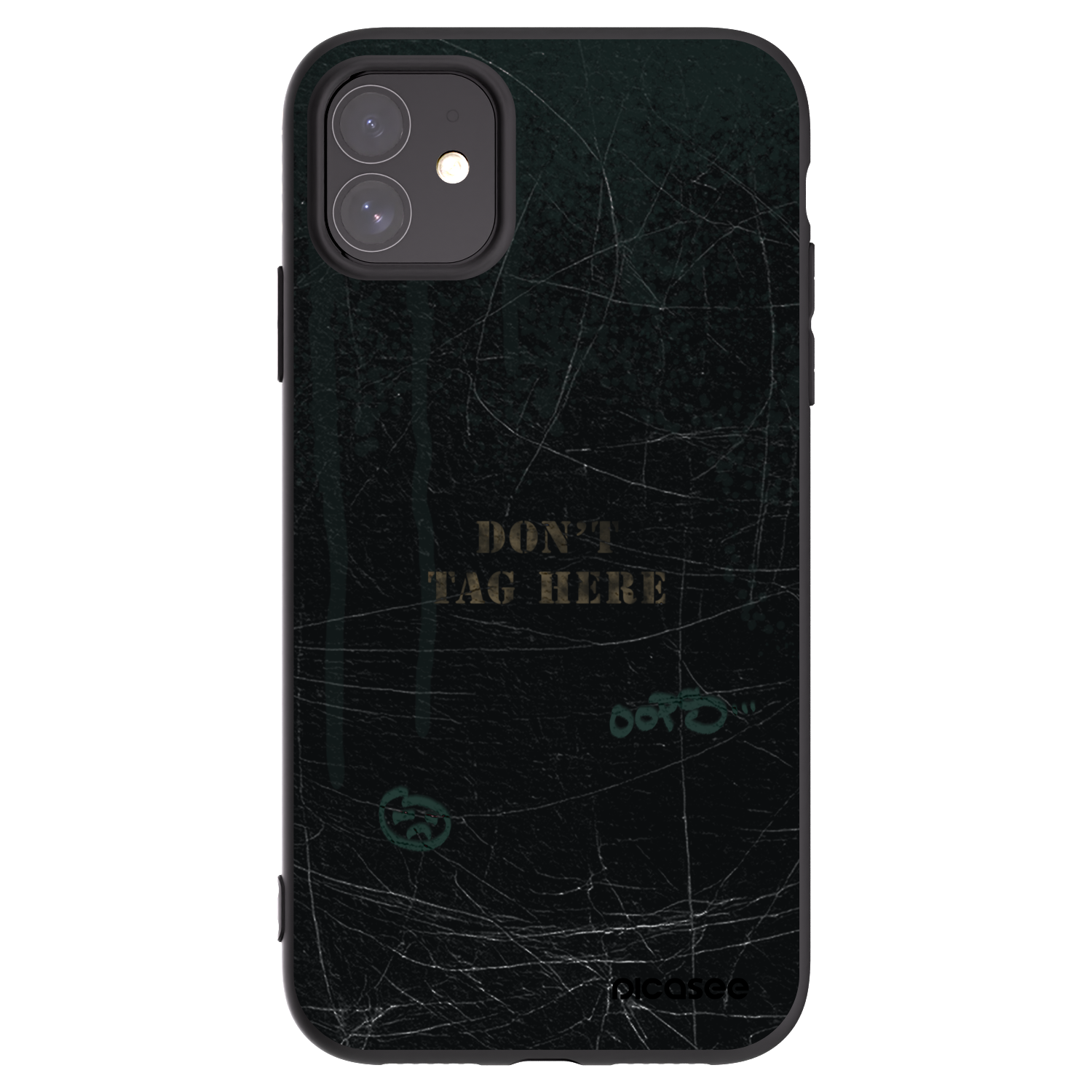 Picasee crna silikonska maskica za Apple iPhone 11 - DON´T TAG