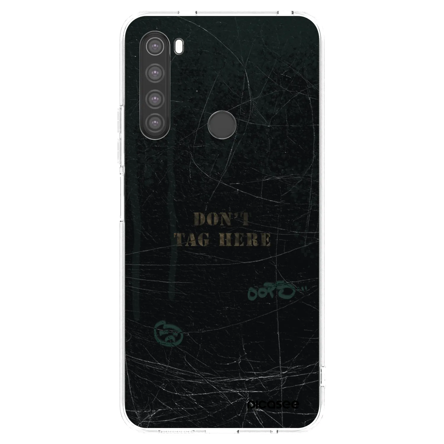 Picasee silikonska prozirna maskica za Xiaomi Redmi Note 8 - DON´T TAG