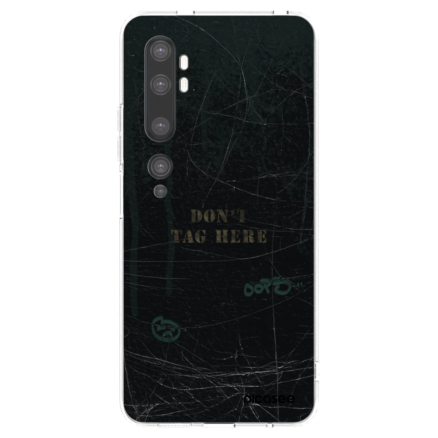 Picasee silikonska prozirna maskica za Xiaomi Mi Note 10 (Pro) - DON´T TAG