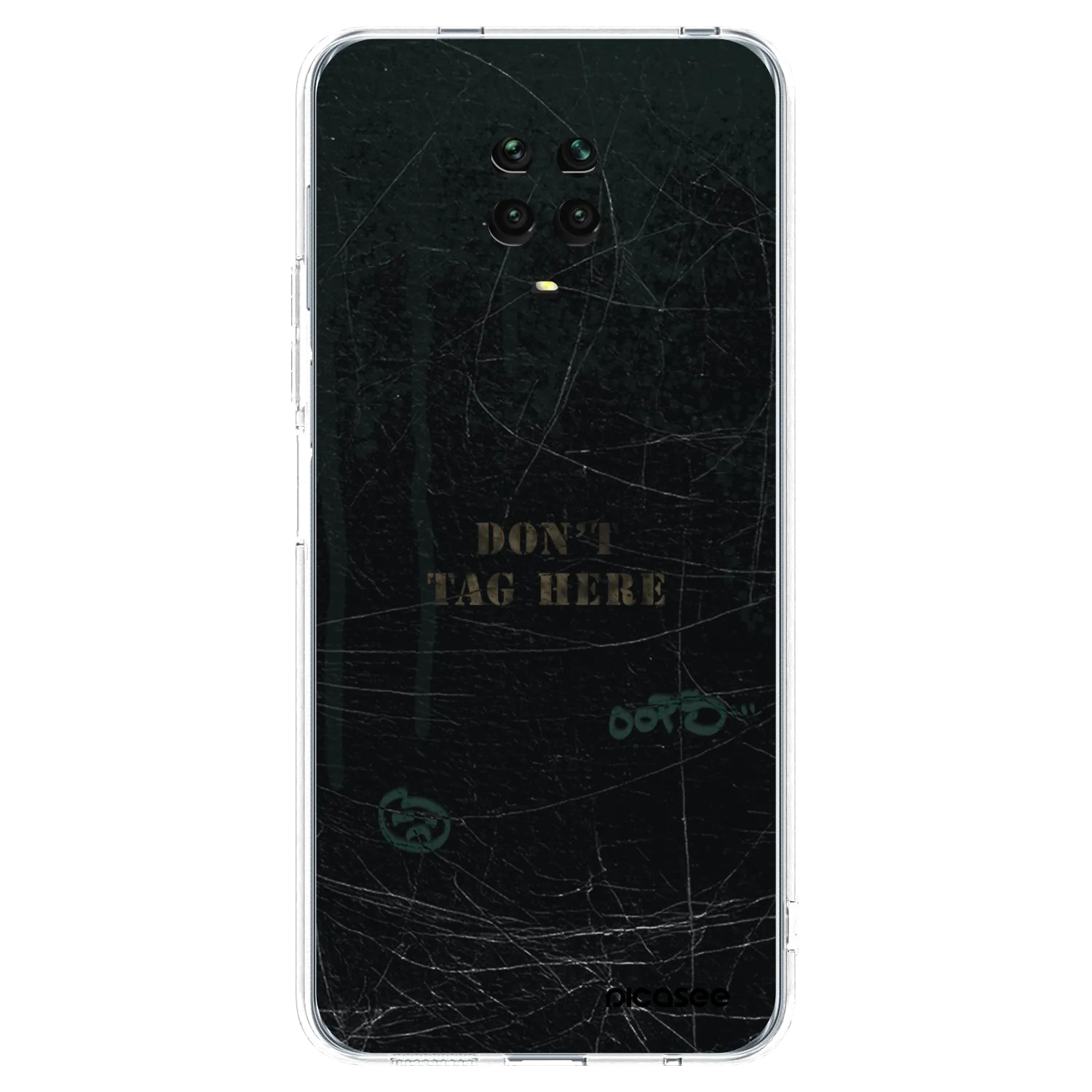 Picasee silikonska prozirna maskica za Xiaomi Redmi Note 9 Pro - DON´T TAG