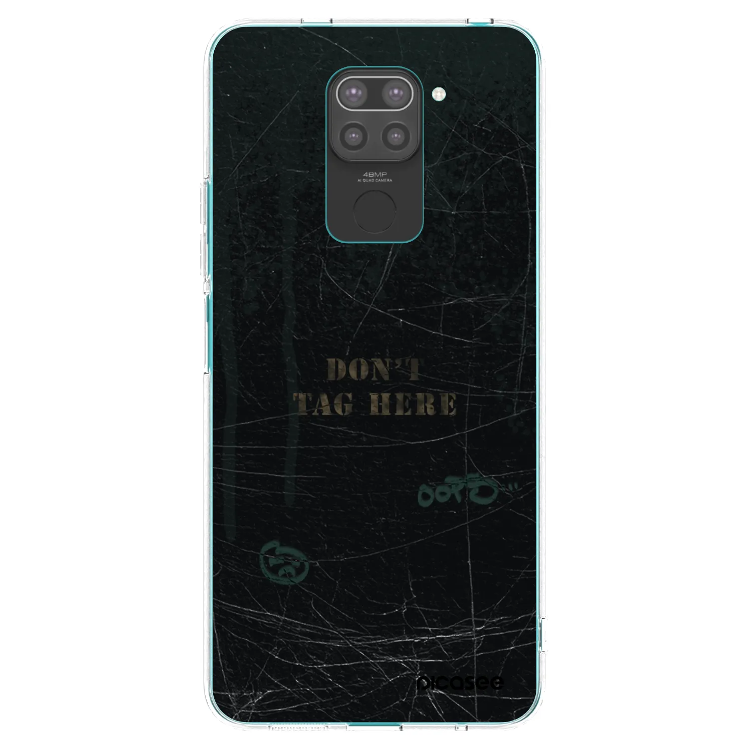 Picasee crna silikonska maskica za Xiaomi Redmi Note 9 - DON´T TAG