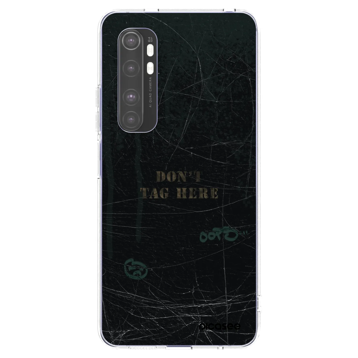Picasee silikonska prozirna maskica za Xiaomi Mi Note 10 Lite - DON´T TAG