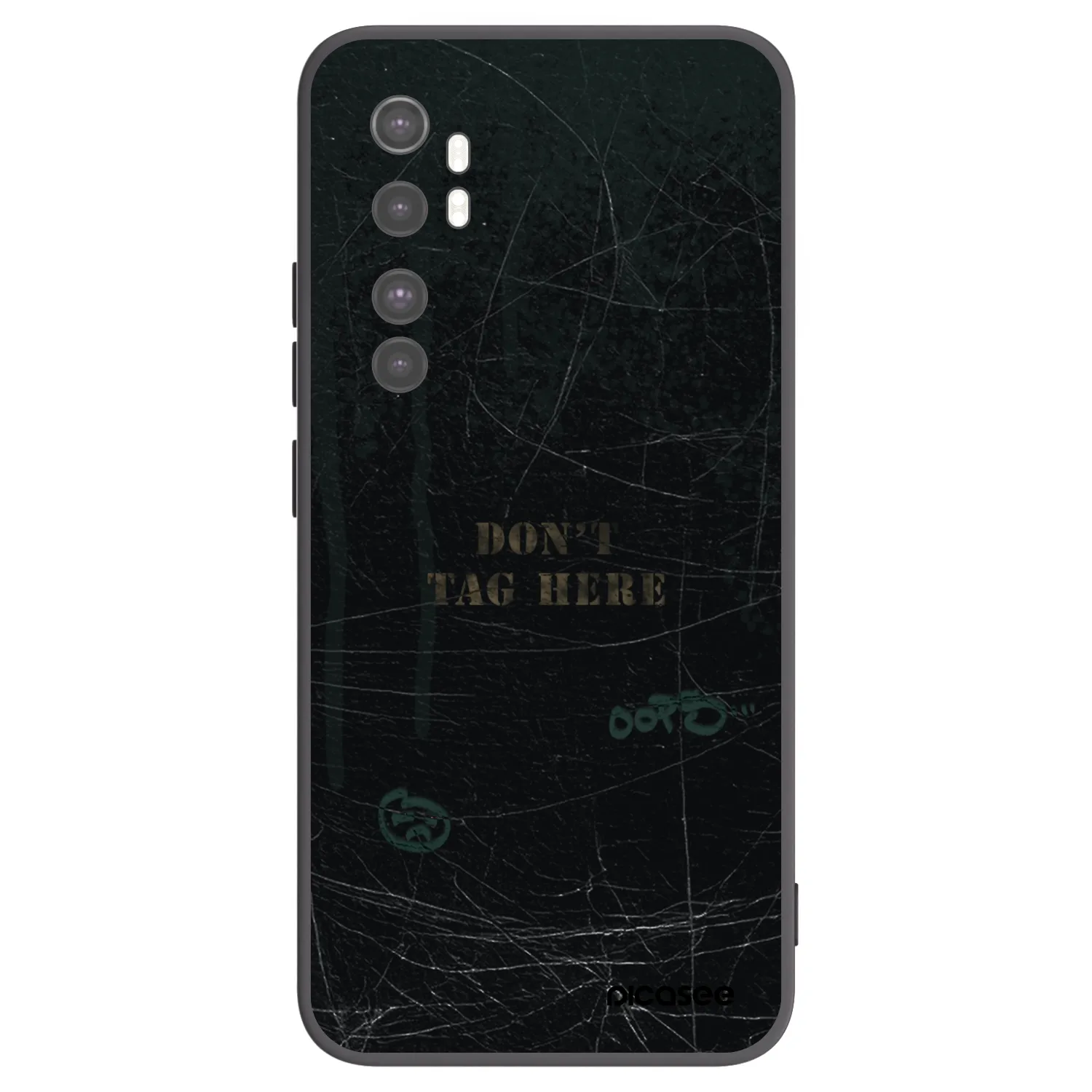 Picasee crna silikonska maskica za Xiaomi Mi Note 10 Lite - DON´T TAG