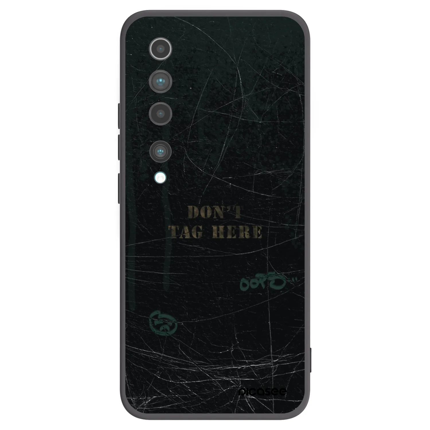 Picasee crna silikonska maskica za Xiaomi Mi 10 - DON´T TAG