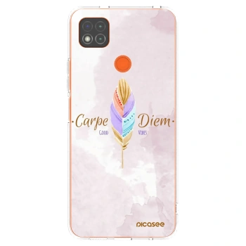 Picasee silikonska prozirna maskica za Xiaomi Redmi 9C - Carpe Diem