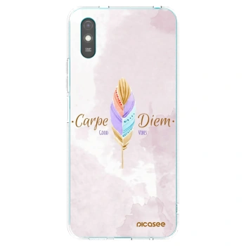 Picasee silikonska prozirna maskica za Xiaomi Redmi 9A - Carpe Diem