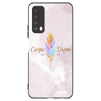 Picasee crna silikonska maskica za Huawei P Smart 2021 - Carpe Diem