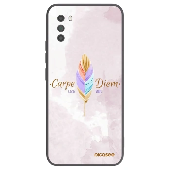 Picasee crna silikonska maskica za Xiaomi Poco M3 - Carpe Diem