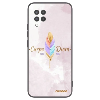 Picasee crna silikonska maskica za Samsung Galaxy A42 A426B - Carpe Diem