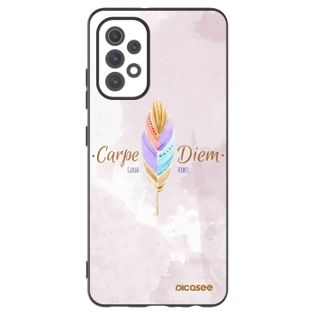 Picasee crna silikonska maskica za Samsung Galaxy A32 5G A326B - Carpe Diem