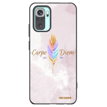 Picasee crna silikonska maskica za Xiaomi Redmi Note 10 Pro - Carpe Diem