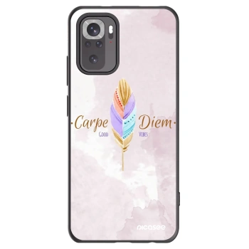 Picasee crna silikonska maskica za Xiaomi Redmi Note 10S - Carpe Diem