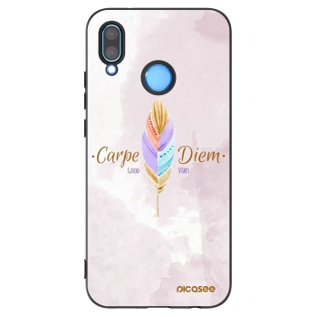 Picasee crna silikonska maskica za Huawei P20 Lite - Carpe Diem