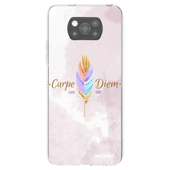 Picasee crna silikonska maskica za Xiaomi Poco X3 Pro - Carpe Diem