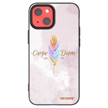 Picasee crna silikonska maskica za Apple iPhone 13 mini - Carpe Diem