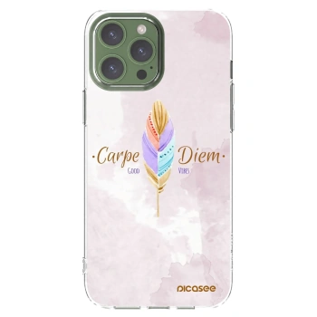 Picasee silikonska prozirna maskica za Apple iPhone 13 Pro Max - Carpe Diem