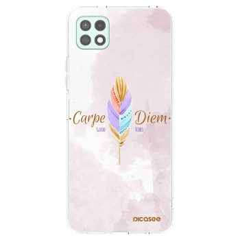 Picasee silikonska prozirna maskica za Samsung Galaxy A22 A226B 5G - Carpe Diem