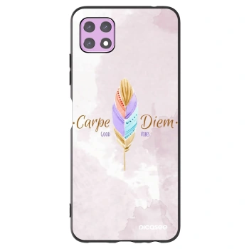 Picasee crna silikonska maskica za Samsung Galaxy A22 A226B 5G - Carpe Diem