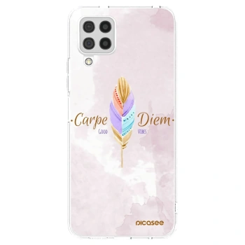 Picasee silikonska prozirna maskica za Samsung Galaxy A22 A225F 4G - Carpe Diem