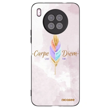Picasee crna silikonska maskica za Huawei Nova 8i - Carpe Diem