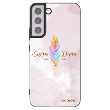Picasee crna silikonska maskica za Samsung Galaxy S22+ 5G - Carpe Diem