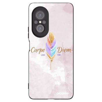 Picasee crna silikonska maskica za Huawei Nova 9 SE - Carpe Diem