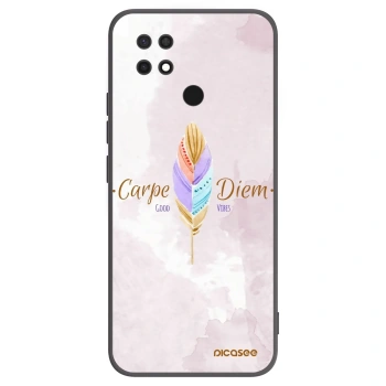 Picasee crna silikonska maskica za Xiaomi Redmi 10C - Carpe Diem