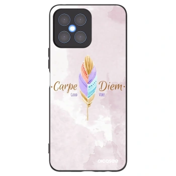 Picasee crna silikonska maskica za Honor X8 4G - Carpe Diem