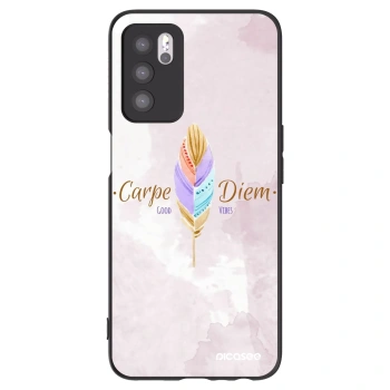 Picasee crna silikonska maskica za OPPO A16s - Carpe Diem