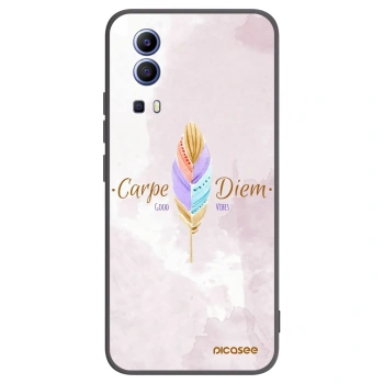 Picasee crna silikonska maskica za Vivo Y52 5G - Carpe Diem