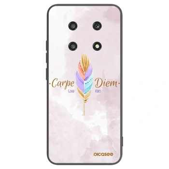 Picasee crna silikonska maskica za Honor Magic4 Lite 5G - Carpe Diem