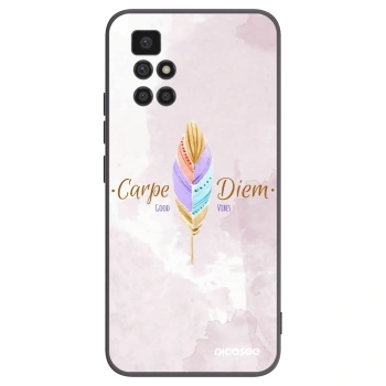 Picasee crna silikonska maskica za Xiaomi Redmi 10 (2022) - Carpe Diem
