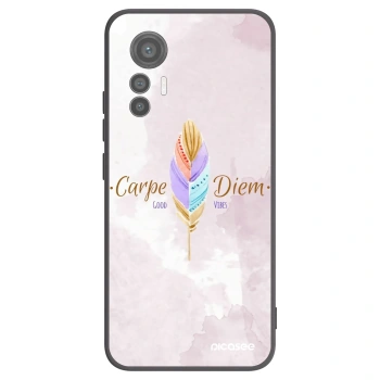 Picasee crna silikonska maskica za Xiaomi 12 Lite - Carpe Diem