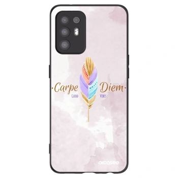 Picasee crna silikonska maskica za OPPO A94 5G - Carpe Diem
